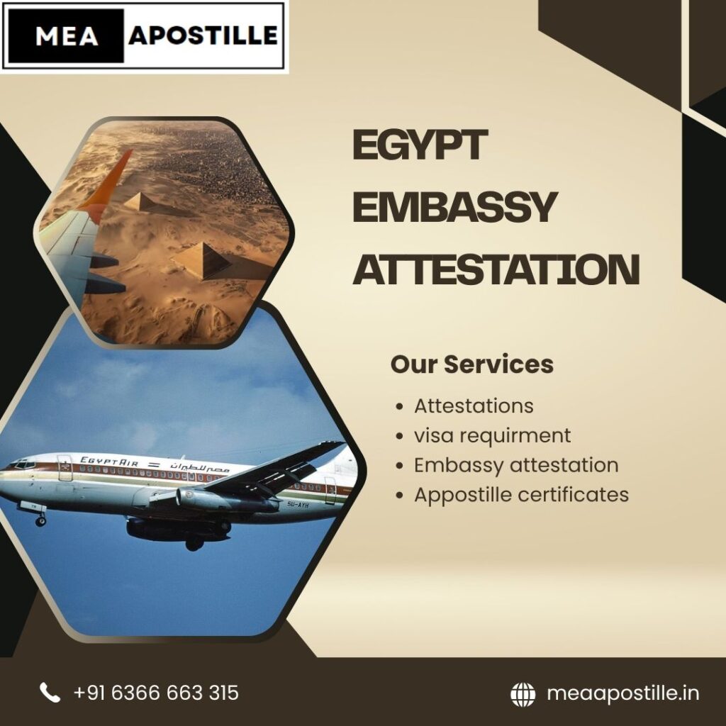 Egypt Embassy Attestation in Bangalore